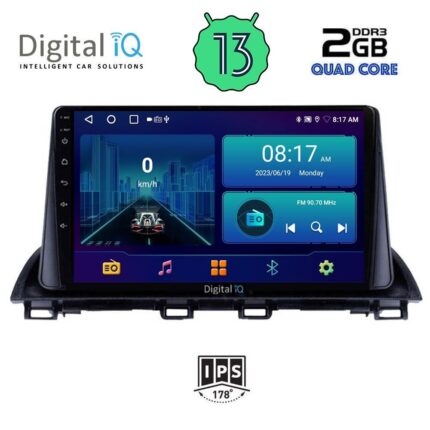 DIGITAL IQ BXB 1367_GPS (9inc) MULTIMEDIA TABLET for MAZDA 3 mod. 2014>