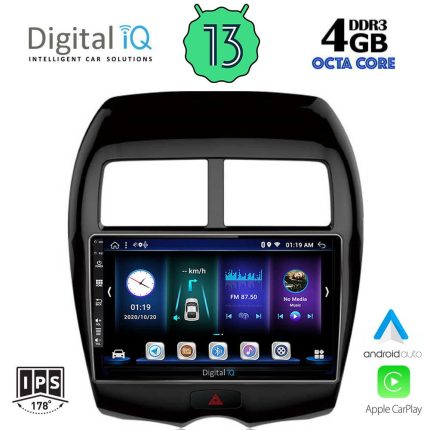DIGITAL IQ BXD 6430_CPA (10inc) MULTIMEDIA TABLET for MITSUBISHI ASX mod. 2009> - PEUGEOT 4008 mod. 2012-2018