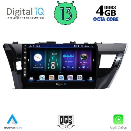 DIGITAL IQ BXD 6714_CPA (10inc) MULTIMEDIA TABLET for TOYOTA COROLLA mod. 2013-2016