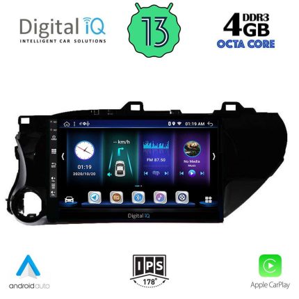 DIGITAL IQ BXD 6721_CPA (10inc) MULTIMEDIA TABLET for TOYOTA HILUX mod. 2017>