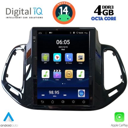DIGITAL IQ BXD 6878_CPA TESLA STYLE for JEEP COMPASS mod. 2017-2020