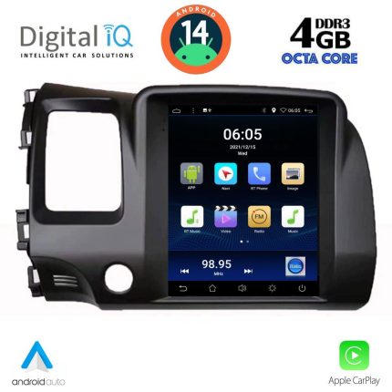 DIGITAL IQ BXD 6988_CPA TESLA STYLE for HONDA CIVIC 4D mod. 2006-2012