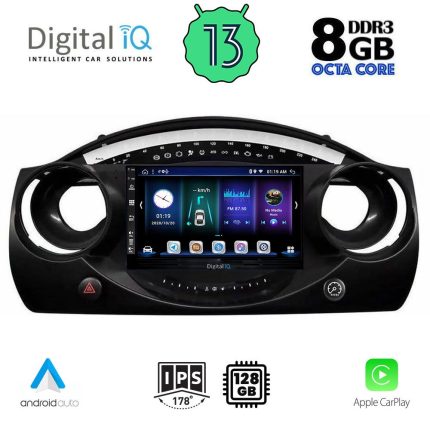 DIGITAL IQ BXD 8063_CPA (9inc) MULTIMEDIA TABLET for MINI COOPER (R50-R52-R53) mod. 2000-2006