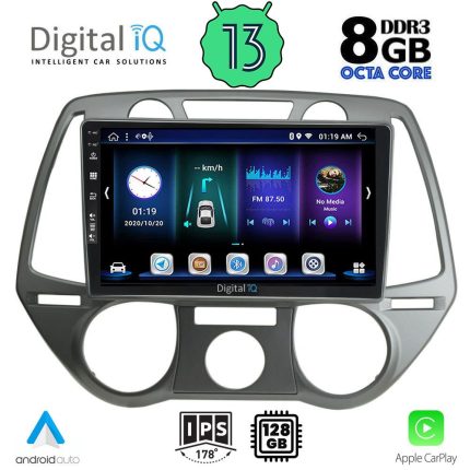 DIGITAL IQ BXD 8228_CPA A/C (9inc) MULTIMEDIA TABLET for HYUNDAI i20 mod. 2008-2012