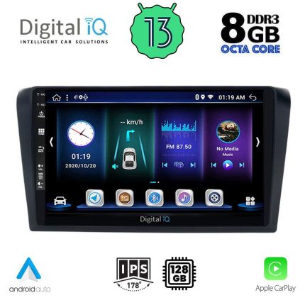 DIGITAL IQ BXD 8365_CPA (9inc) MULTIMEDIA TABLET for MAZDA 3 mod. 2003-2008