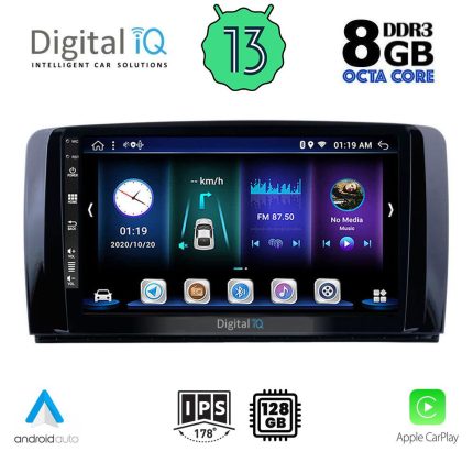 DIGITAL IQ BXD 8422_CPA (9inc) MULTIMEDIA TABLET for MERCEDES R (W251) mod. 2006-2015