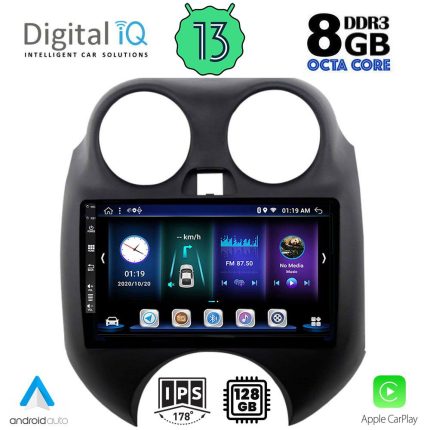 DIGITAL IQ BXD 8459_CPA (9inc) MULTIMEDIA TABLET for NISSAN MICRA mod. 2010-2014