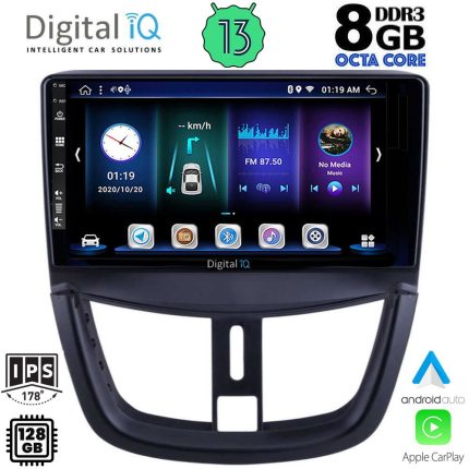 DIGITAL IQ BXD 8507_CPA (9inc) MULTIMEDIA TABLET for PEUGEOT 207 mod. 2007>
