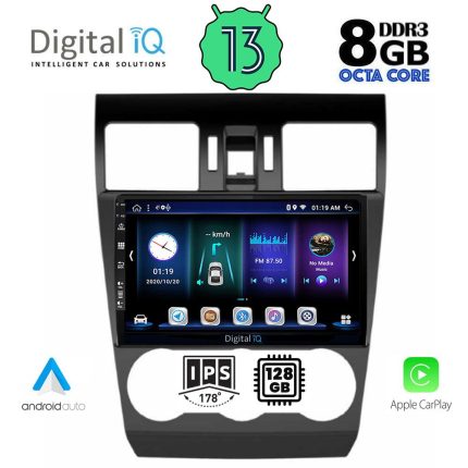 DIGITAL IQ BXD 8663_CPA (9inc) MULTIMEDIA TABLET for SUBARU FORESTER - IMPREZA - XV mod. 2013-2019