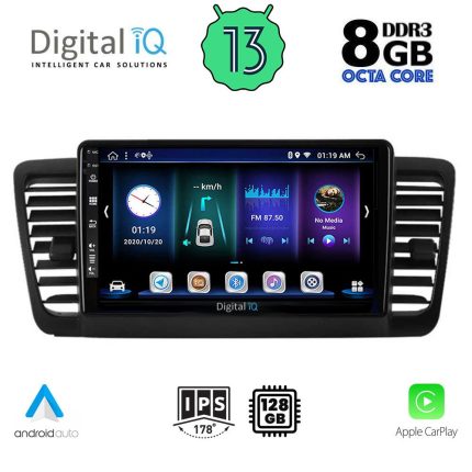 DIGITAL IQ BXD 8665_CPA (9inc) MULTIMEDIA TABLET for SUBARU LEGACY - OUTBACK mod. 2002-2008