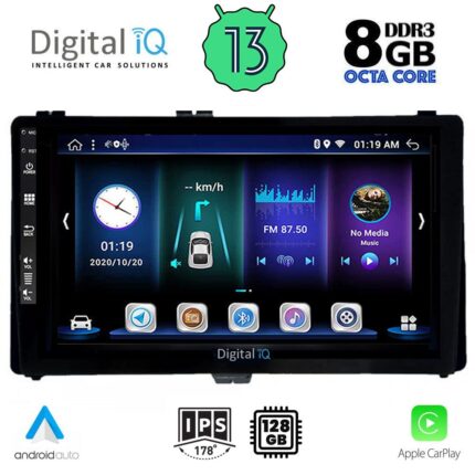 DIGITAL IQ BXD 8703_CPA (9inc) MULTIMEDIA TABLET for TOYOTA AURIS mod. 2015> – AYGO X mod. 2022> – COROLLA mod. 2017-2019