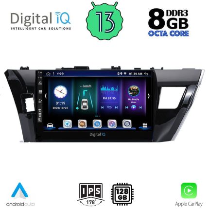 DIGITAL IQ BXD 8714_CPA (10inc) MULTIMEDIA TABLET for TOYOTA COROLLA mod. 2013-2016