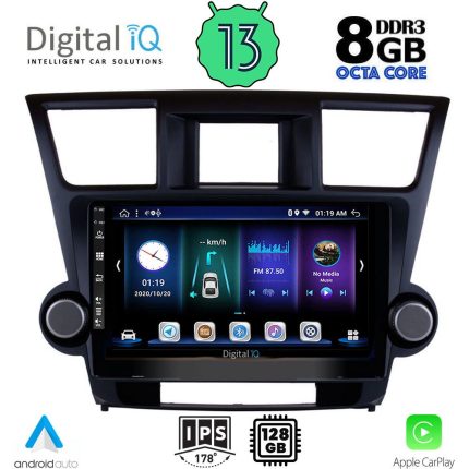 DIGITAL IQ BXD 8719_CPA (10inc) MULTIMEDIA TABLET for TOYOTA HIGHLANDER mod. 2008-2015