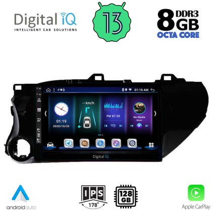 DIGITAL IQ BXD 8721_CPA (10inc) MULTIMEDIA TABLET for TOYOTA HILUX mod. 2017>
