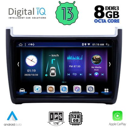 DIGITAL IQ BXD 8757_CPA (9inc) MULTIMEDIA TABLET for VW POLO mod. 2014-2017