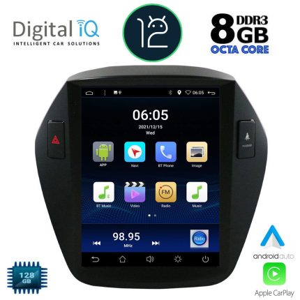 DIGITAL IQ BXD 8896_CPA TESLA STYLE for HYUNDAI IX35 mod. 2010-2015