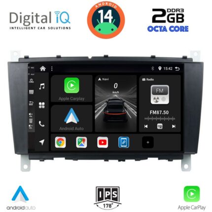 DIGITAL IQ BXF 5403_CPAA (8inc) MULTIMEDIA TABLET for MERCEDES C – CLK (W203-209) mod. 2004-2008