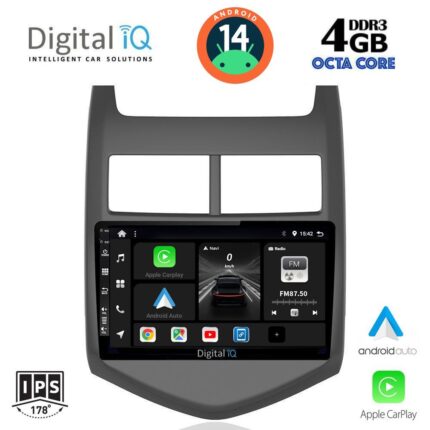 DIGITAL IQ BXF 6074_CPAA (9inc) MULTIMEDIA TABLET for CHEVROLET AVEO mod. 2011-2014
