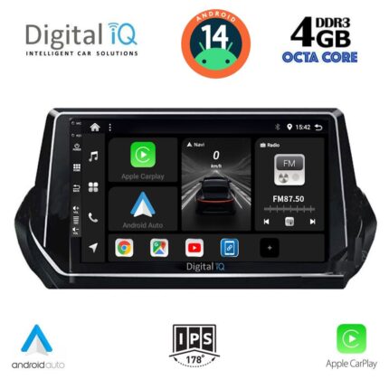 DIGITAL IQ BXF 6509_CPAA (9inc) MULTIMEDIA TABLET for PEUGEOT 208 – 2008 mod. 2021>