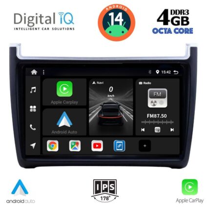 DIGITAL IQ BXF 6757_CPAA (9inc) MULTIMEDIA TABLET for VW POLO mod. 2014-2017