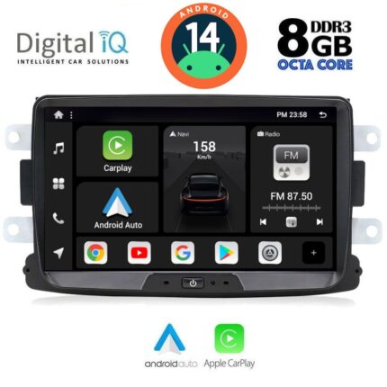 DIGITAL IQ BXF 733_CPAA (8" DECK) MULTIMEDIA for DACIA mod. 2012> - RN CAPTURE mod. 2013>