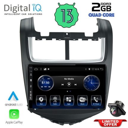 DIGITAL IQ BXH 3075_CPA (9inc) MULTIMEDIA TABLET for CHEVROLET AVEO mod. 2014-2017