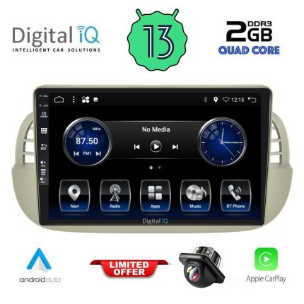 DIGITAL IQ BXH 3130_CPA (9inc) MULTIMEDIA TABLET for FIAT 500 mod. 2007-2015