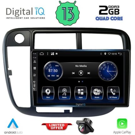 DIGITAL IQ BXH 3186_CPA CLIMA (9inc) MULTIMEDIA TABLET for HONDA CIVIC mod. 1995-2001