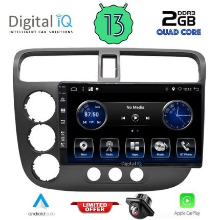 DIGITAL IQ BXH 3187_CPA (9inc) MULTIMEDIA TABLET for HONDA CIVIC 4D mod. 2001-2006