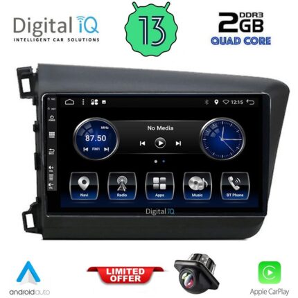 DIGITAL IQ BXH 31904D_CPA (9inc) MULTIMEDIA TABLET for HONDA CIVIC 4Doors mod. 2012-2016