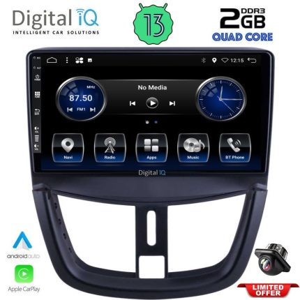DIGITAL IQ BXH 3507_CPA (9inc) MULTIMEDIA TABLET for PEUGEOT 207 mod. 2007>