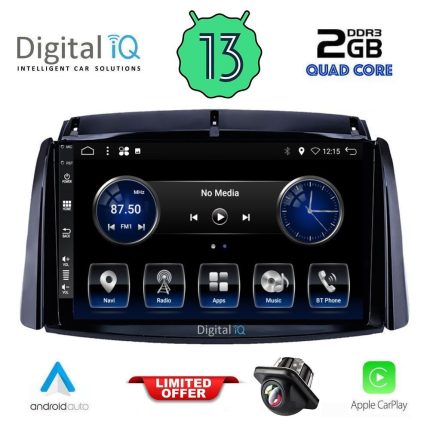 DIGITAL IQ BXH 3551_CPA (9inc) MULTIMEDIA TABLET for RENAULT KOLEOS mod. 2006-2016