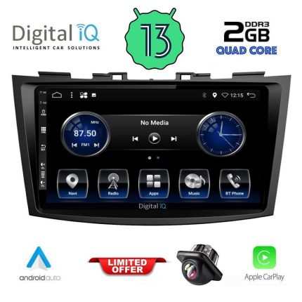 DIGITAL IQ BXH 3685_CPA (9inc) MULTIMEDIA TABLET for SUZUKI SWIFT mod. 2011-2016