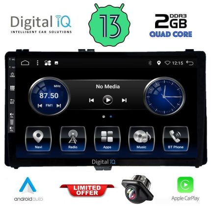 DIGITAL IQ BXH 3703_CPA (9inc) MULTIMEDIA TABLET for TOYOTA AURIS mod. 2015> – AYGO X mod. 2022> – COROLLA mod. 2017-2019