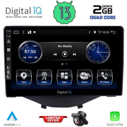 DIGITAL IQ BXH 3715_CPA CLIMA (9inc) MULTIMEDIA TABLET for CITROEN C1-PEUGEOT 108-TOYOTA AYGO mod. 2014-2022