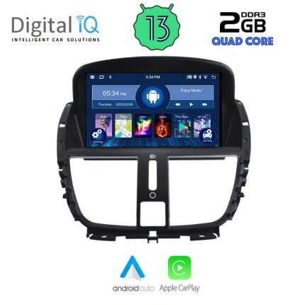 DIGITAL IQ MSD 007_CPA (7” DECK) MULTIMEDIA for PEUGEOT 207 mod. 2007>