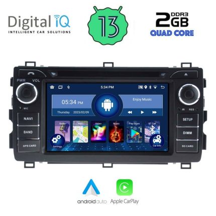 DIGITAL IQ MSD 008_CPA (7" DECK) MULTIMEDIA for TOYOTA AURIS mod. 2013-2015