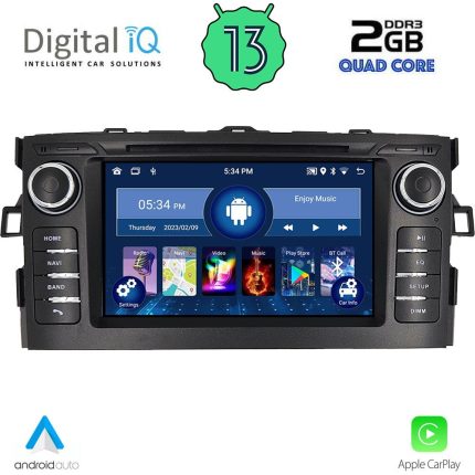DIGITAL IQ MSD 028_CPA (7" DECK) MULTIMEDIA for TOYOTA AURIS mod. 2007-2012