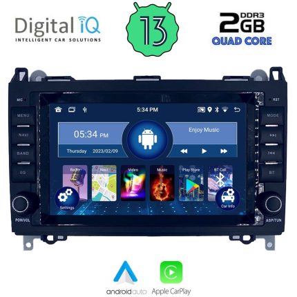 DIGITAL IQ MSD 068_CPA (8” DECK) MULTIMEDIA for MERCEDES A – B – SPRINTER – VITO – VIANO mod. 2004-2020