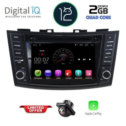 DIGITAL IQ MSM 277_CP (7'' DVD) MULTIMEDIA for SUZUKI SWIFT mod. 2011-2016
