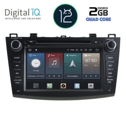DIGITAL IQ X302_GPS (8'' DVD) MULTIMEDIA SYSTEM for  MAZDA 3 mod. 2009-2014