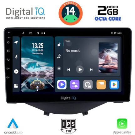 DIGITAL IQ RTG 4715_CPA CLIMA (9inc) MULTIMEDIA TABLET for CITROEN C1-PEUGEOT 108-TOYOTA AYGO mod. 2014>