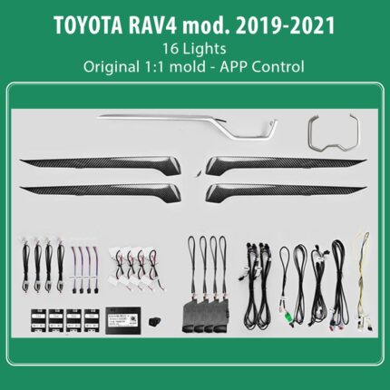DIQ AMBIENT TOYOTA RAV4 mod.2019> (Digital iQ Ambient Light Toyota RAV4 mod.2019> , 16 Lights)
