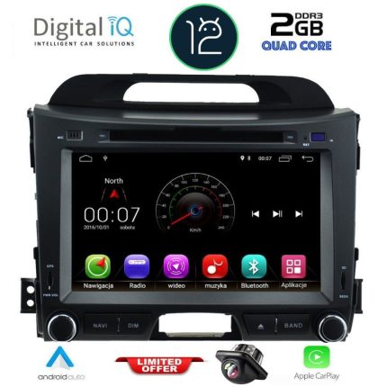 DIGITAL IQ X374M_CPA (8'' DVD) MULTIMEDIA for  KIA SPORTAGE mod. 2010-2015