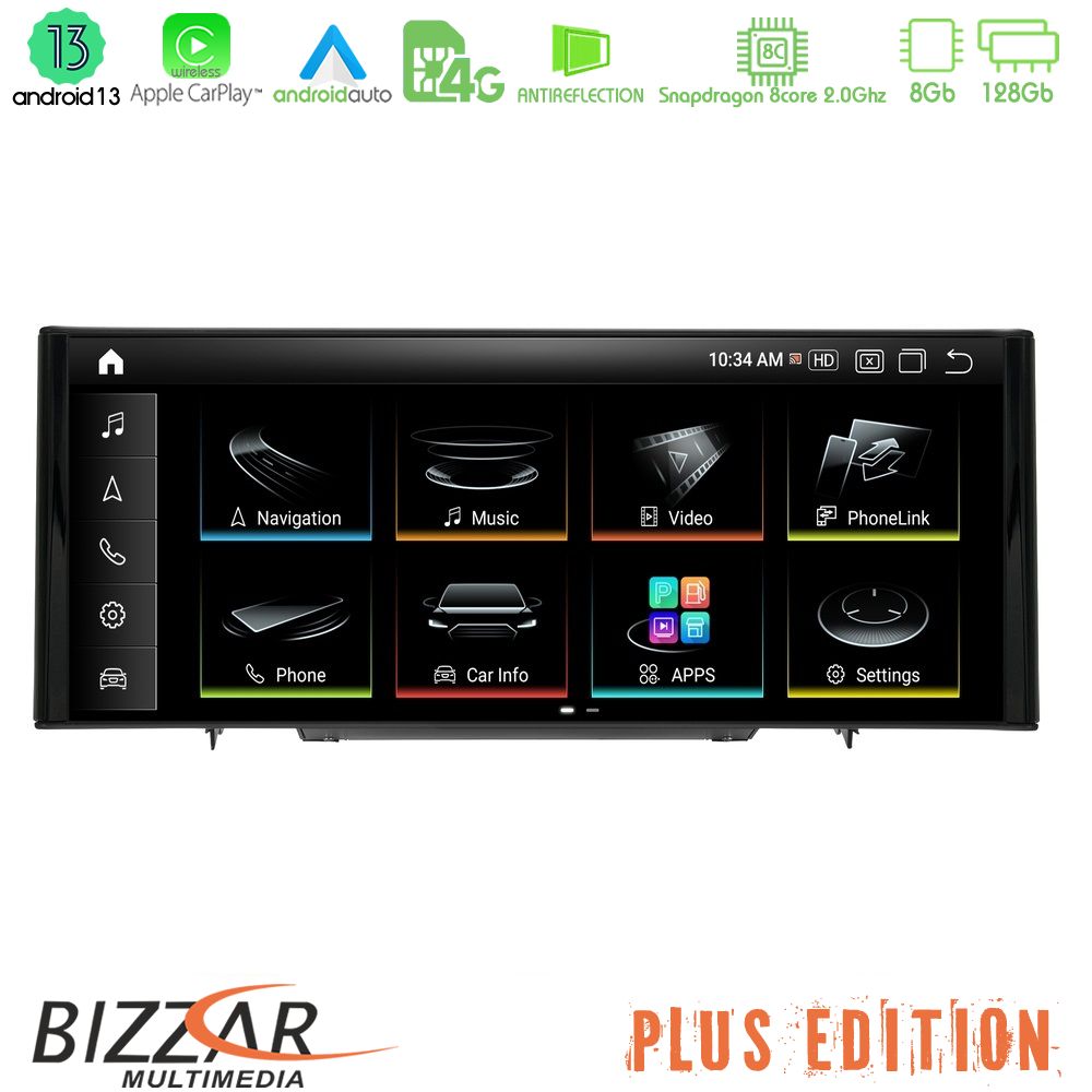 Bizzar Plus Edition Audi A1 (8X) 2010-2018 Android13 8Core (8+128GB) Navigation Multimedia 10.25″ HD Anti-reflection