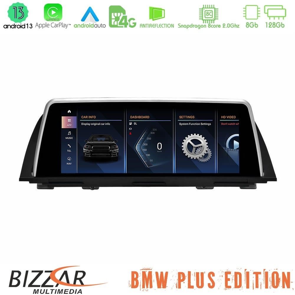 Bizzar Plus Edition BMW 5 Series F10 CIC Android13 8Core (8+128GB) Navigation Multimedia 10.25″ HD Anti-reflection (POP-Up Style)