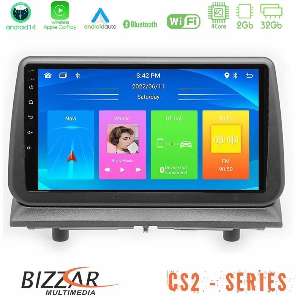 Bizzar CS2 Series 4Core Android14 2+32GB Dodge Nitro 2007-2011 Navigation Multimedia Tablet 9″ Με Carplay & Android Auto