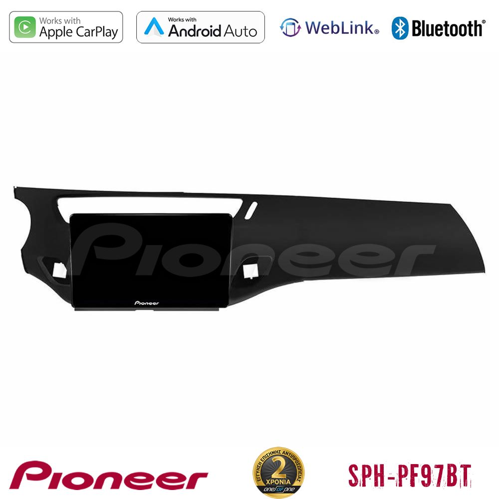 Pioneer SPH-PF97BT Series Citroen C3 2009-2016 Multimedia Station 9" (Tablet Style) Με Carplay & Android Auto (Μαύρο γυαλιστερό)