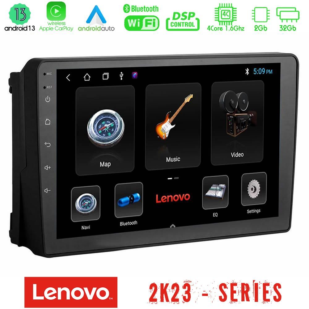 Lenovo Car Pad Ford 2007-> 4core Android 13 2+32GB Navigation Multimedia Tablet 9"