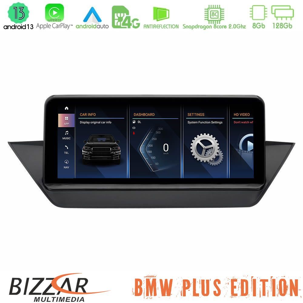 Bizzar Plus Edition BMW X1 E84 (χωρίς εργ.οθόνη) Android12 (8+128GB) Navigation Multimedia 10.25" HD Anti-reflection